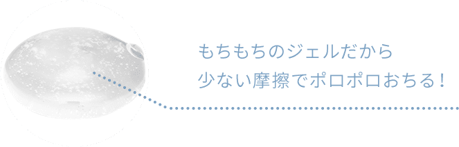 摩擦の少ないクッションジェル